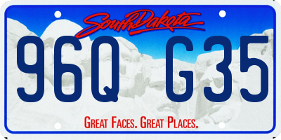 SD license plate 96QG35