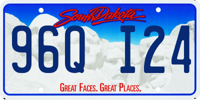 SD license plate 96QI24