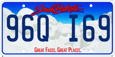 SD license plate 96QI69