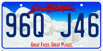 SD license plate 96QJ46