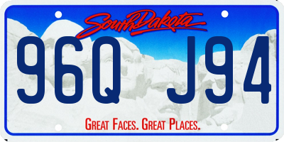 SD license plate 96QJ94