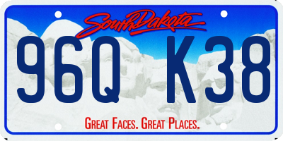 SD license plate 96QK38