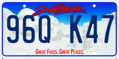 SD license plate 96QK47
