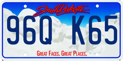 SD license plate 96QK65