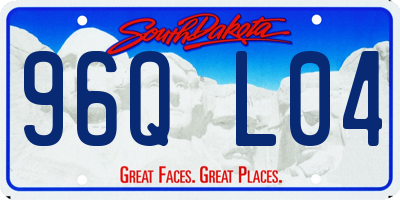 SD license plate 96QL04