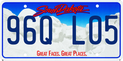 SD license plate 96QL05