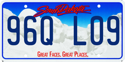 SD license plate 96QL09