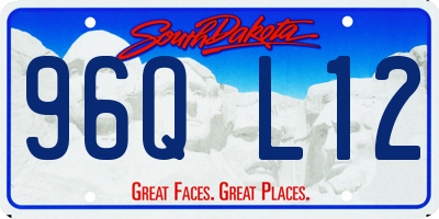 SD license plate 96QL12