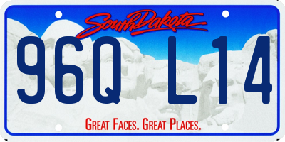 SD license plate 96QL14