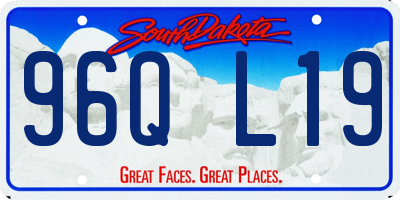 SD license plate 96QL19