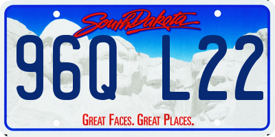 SD license plate 96QL22