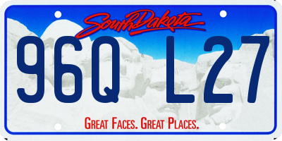 SD license plate 96QL27