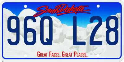 SD license plate 96QL28