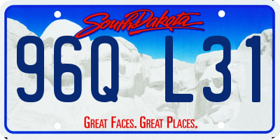 SD license plate 96QL31
