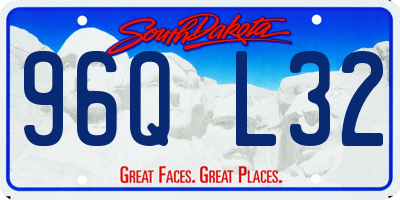 SD license plate 96QL32