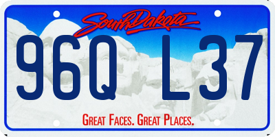 SD license plate 96QL37