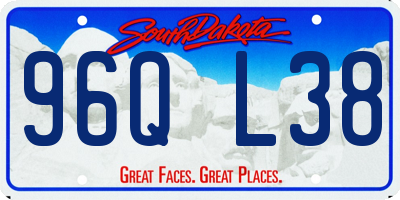 SD license plate 96QL38