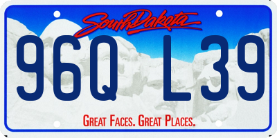 SD license plate 96QL39