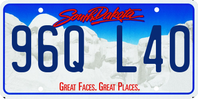 SD license plate 96QL40