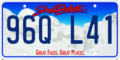 SD license plate 96QL41
