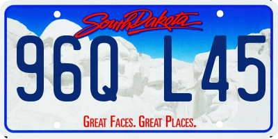 SD license plate 96QL45