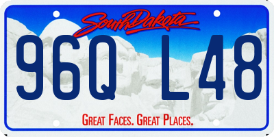 SD license plate 96QL48
