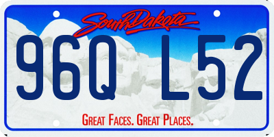 SD license plate 96QL52