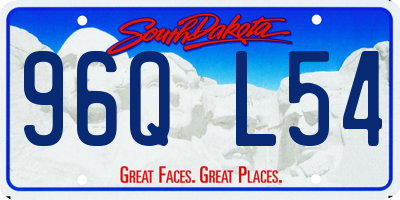 SD license plate 96QL54