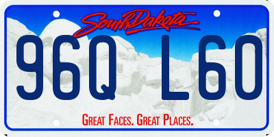 SD license plate 96QL60