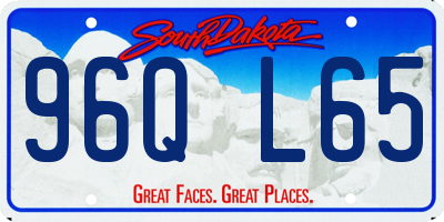 SD license plate 96QL65