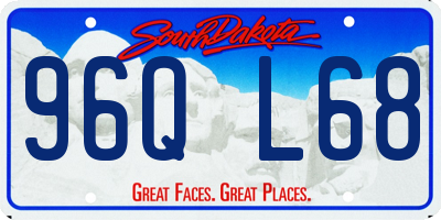 SD license plate 96QL68
