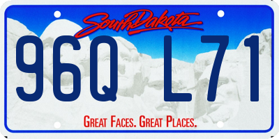 SD license plate 96QL71