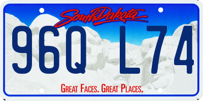 SD license plate 96QL74