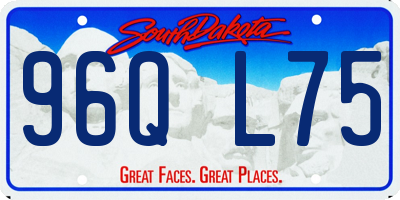 SD license plate 96QL75