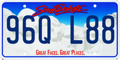 SD license plate 96QL88