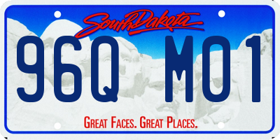 SD license plate 96QM01