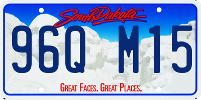 SD license plate 96QM15