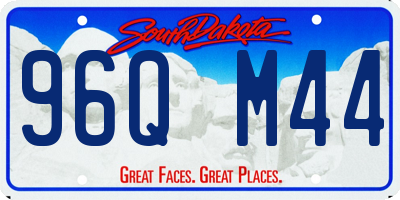 SD license plate 96QM44