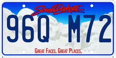 SD license plate 96QM72