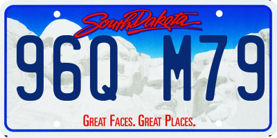 SD license plate 96QM79