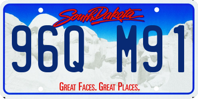 SD license plate 96QM91