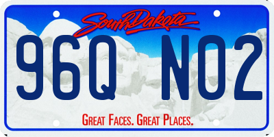 SD license plate 96QN02