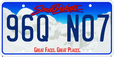 SD license plate 96QN07