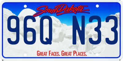 SD license plate 96QN33