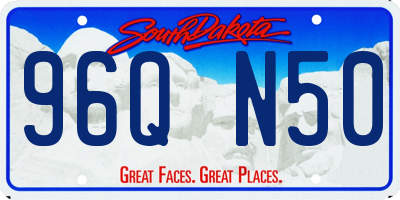 SD license plate 96QN50