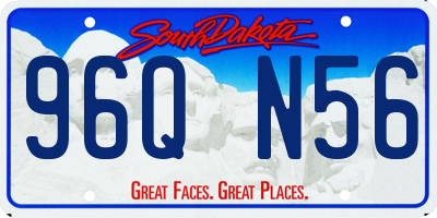 SD license plate 96QN56
