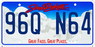 SD license plate 96QN64