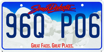 SD license plate 96QP06