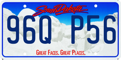 SD license plate 96QP56