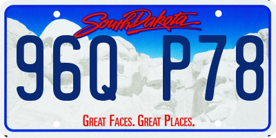 SD license plate 96QP78